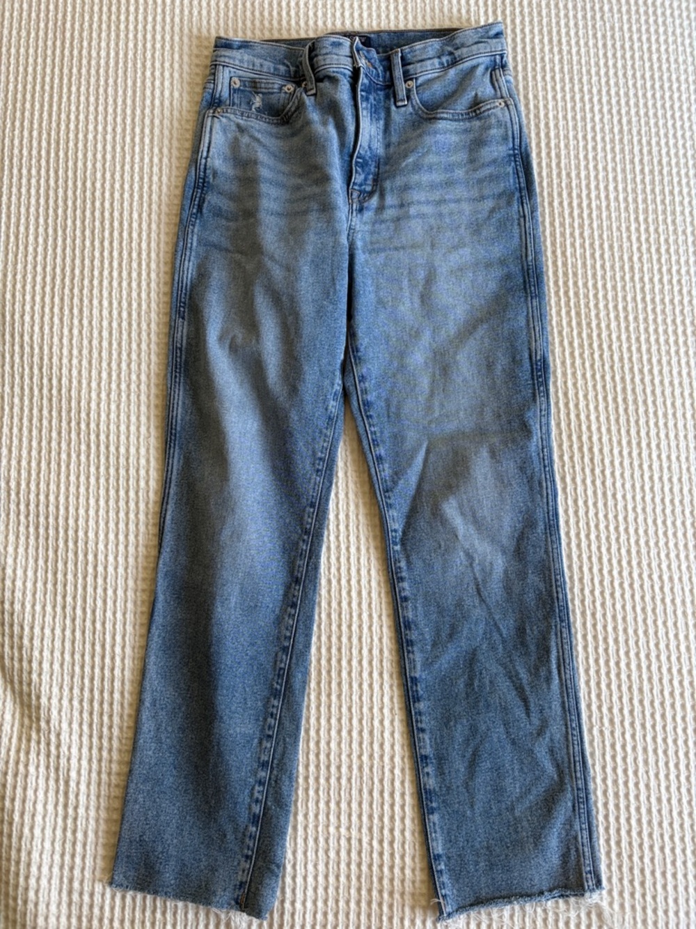 J-Crew Straight-Leg Blue Women's Jeans